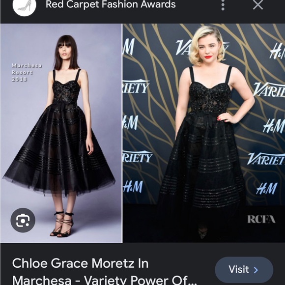 Marchesa cocktail dress size 6, worn once - in perfect condition. - Picture 11 of 12